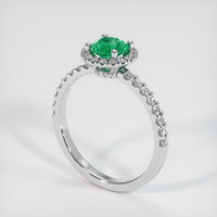 Emerald Ring 0.50 Ct., 18K White Gold Preview