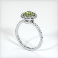 1.74 Ct. Sapphire Ring, 18K White Gold 2