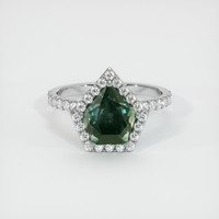 3.44 Ct. Sapphire Ring, 18K White Gold 1