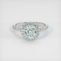 1.92 Ct. Sapphire Ring, 18K White Gold 1