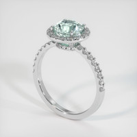 1.92 Ct. Sapphire Ring, 18K White Gold 2