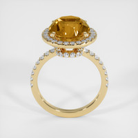 6.85 Ct. Yellowish Brown Zircon Ring, 10K Yellow Gold 3
