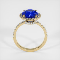 3.85 Ct. Blue Sapphire Ring, 14K Yellow Gold 3
