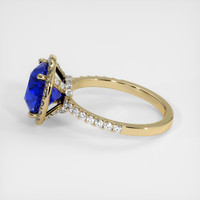 3.85 Ct. Blue Sapphire Ring, 14K Yellow Gold 4