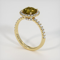 1.71 Ct. Gemstone Ring, 14K Yellow Gold 2