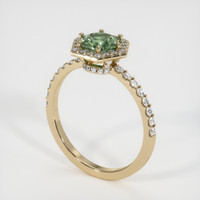 0.89 Ct. Sapphire Ring, 14K Yellow Gold 2