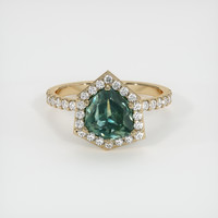 2.44 Ct. Sapphire Ring, 14K Yellow Gold 1
