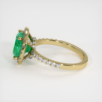 2.60 Ct. Emerald Ring, 18K Yellow Gold 4