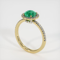 Emerald Ring 1.13 Ct. 18K Yellow Gold Preview