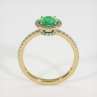 0.85 Ct. Emerald Ring, 18K Yellow Gold 3