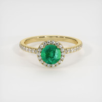 Emerald Ring 0.77 Ct., 18K Yellow Gold Preview