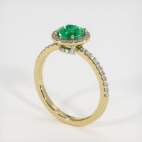 Emerald Ring 0.77 Ct., 18K Yellow Gold Preview