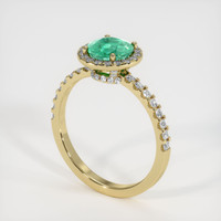 Emerald Ring 0.90 Ct., 18K Yellow Gold Preview