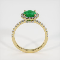 1.13 Ct. Emerald Ring, 18K Yellow Gold 3