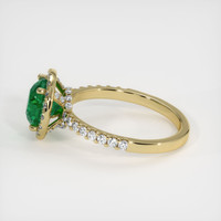 1.45 Ct. Emerald Ring, 18K Yellow Gold 4