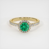 Emerald Ring 0.50 Ct. 18K Yellow Gold Preview
