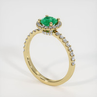 Emerald Ring 0.50 Ct. 18K Yellow Gold Preview