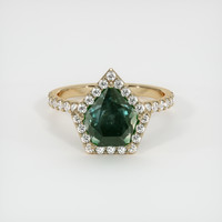 3.44 Ct. Sapphire Ring, 18K Yellow Gold 1