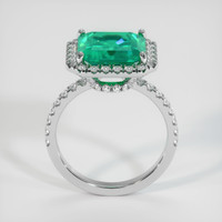 3.71 Ct. Emerald Ring, Platinum 950 3