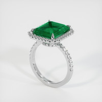 5.43 Ct. Emerald Ring, Platinum 950 2