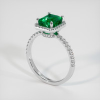 1.76 Ct. Emerald Ring, Platinum 950 2