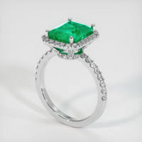 3.09 Ct. Emerald Ring, Platinum 950 2