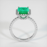 3.09 Ct. Emerald Ring, Platinum 950 3