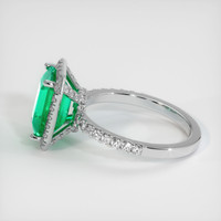 3.09 Ct. Emerald Ring, Platinum 950 4