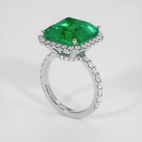 9.39 Ct. Emerald Ring, Platinum 950 2