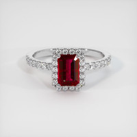 1.45 Ct. Ruby Ring, Platinum 950 1