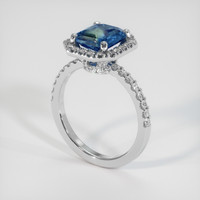 1.49 Ct. Bi Color Sapphire Ring, Platinum 950 2