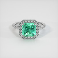 2.52 Ct. Emerald Ring, Platinum 950 1