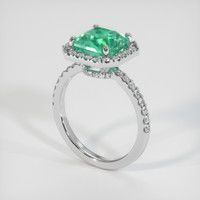 2.52 Ct. Emerald Ring, Platinum 950 2