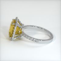 3.05 Ct. Yellow Sapphire Ring, Platinum 950 4