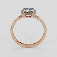 0.85 Ct. Bi Color Sapphire Ring, 14K Rose Gold 3