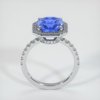 3.66 Ct. Blue Sapphire Ring, 10K White Gold 3