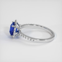 1.57 Ct. Blue Sapphire Ring, 10K White Gold 4