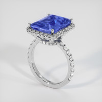 8.14 Ct. Sapphire Ring, 14K White Gold 2