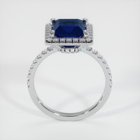 2.02 Ct. Blue Sapphire Ring, 14K White Gold 3