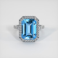 9.09 Ct. Gemstone Ring, 14K White Gold 1