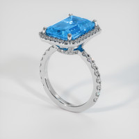 9.09 Ct. Gemstone Ring, 14K White Gold 2