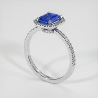 2.02 Ct. Sapphire Ring, 14K White Gold 2