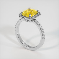 2.72 Ct. Sapphire Ring, 14K White Gold 2