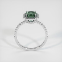 1.75 Ct. Bluish Green Sapphire Ring, 14K White Gold 3