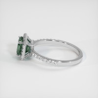1.75 Ct. Bluish Green Sapphire Ring, 14K White Gold 4
