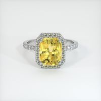 3.05 Ct. Sapphire Ring, 14K White Gold 1
