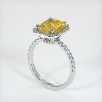 3.05 Ct. Sapphire Ring, 14K White Gold 2