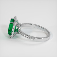 1.51 Ct. Emerald Ring, 18K White Gold 4