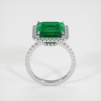 5.43 Ct. Emerald Ring, 18K White Gold 3