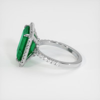 5.43 Ct. Emerald Ring, 18K White Gold 4